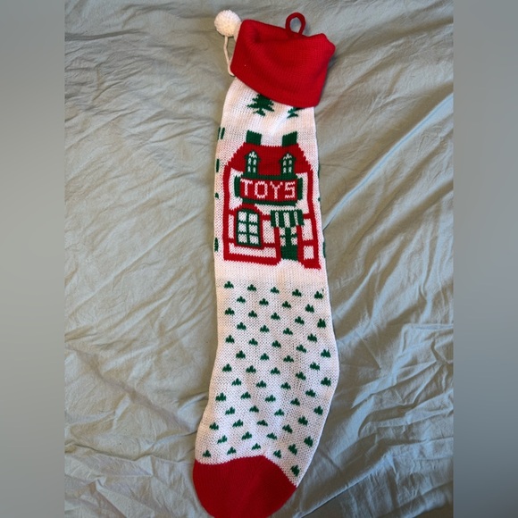 Vintages Knit Christmas’s Stockings EUC - Picture 2 of 2